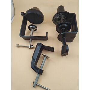 Metal Desk Clamp Microphone Boom Arm Stand Holder Lot of 3 Heavy Duty